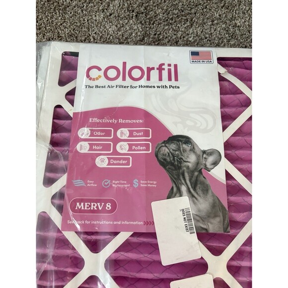 Air Filter MERV 8 Pets Deodorizing HVAC System Pet Hair Removal 6 Pack New - Picture 3 of 11